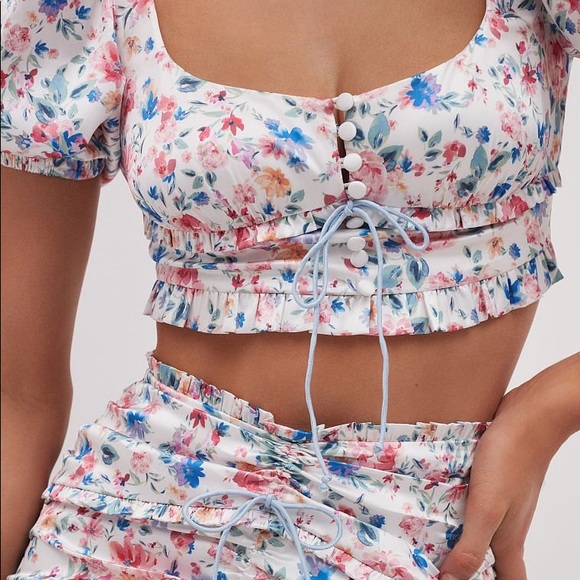 2 PIECE FOR LOVE & LEMONS Juliet Top & Mini Skirt set - Picture 14 of 16